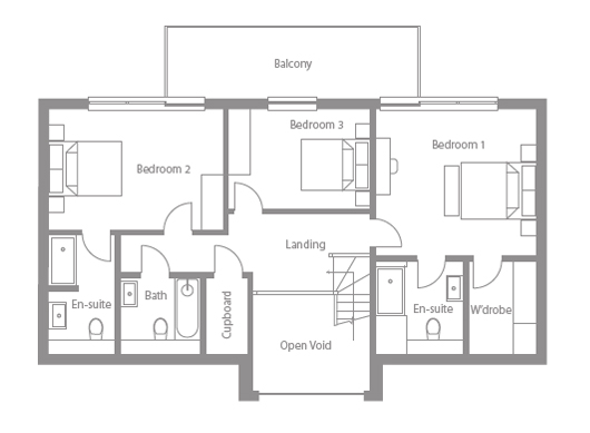 Plot 1 - First floor