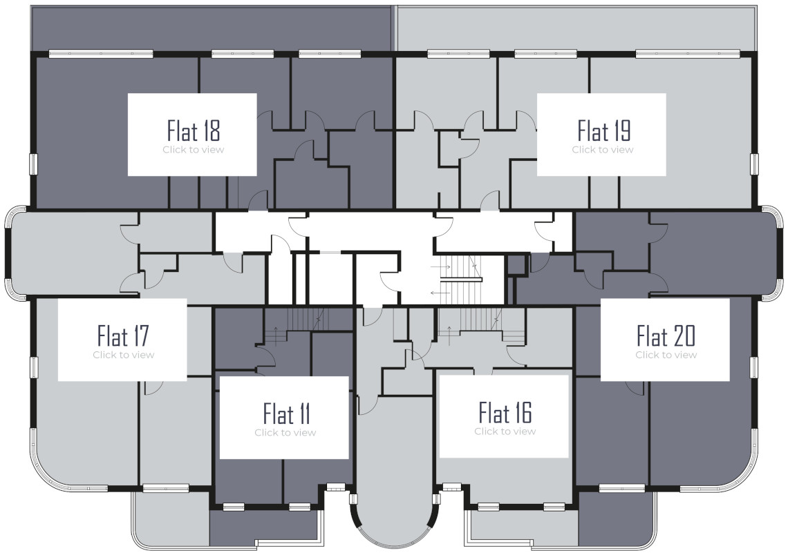 Radcliffe Court third floor plan